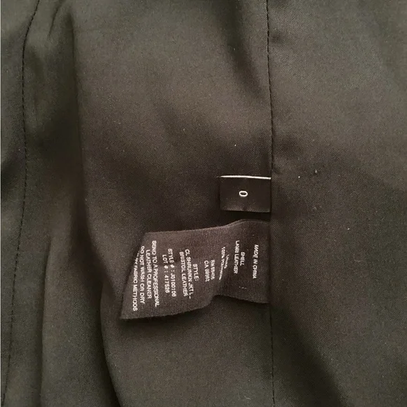 Theory Single breast Black Lamb Leather Blazer - Picture 3 of 3